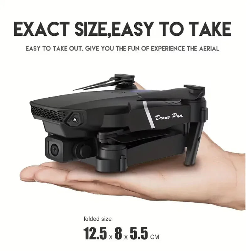 Drone com maior custo beneficio e com câmera excelente  mod E88Pro RC Drone 4K Professinal With 1080P Wide Angle Dual HD Camera Foldable RC Helicopter WIFI FPV Height Hold Apron Sell