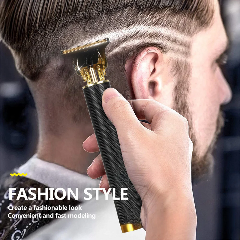 Super Cortador de cabelo elétrico sem fio USB, Aparador de barba profissional Haircut Grooming Kit Máquina de corte de cabelo
